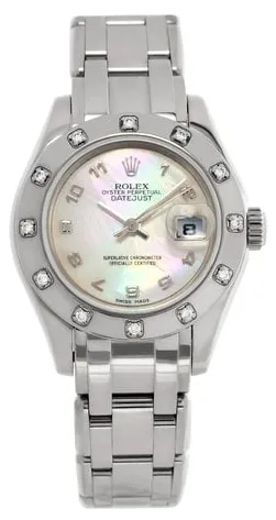 Rolex Lady-Datejust Pearlmaster 80319 29mm White gold Mother-of-pearl