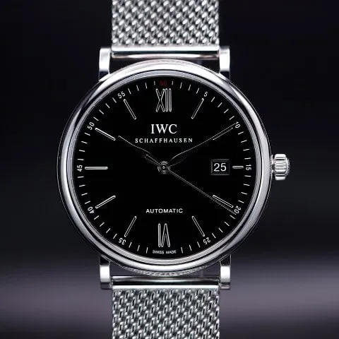 IWC Portofino Automatic IW356508 40mm Stainless steel Black