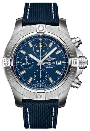 Breitling Avenger A13317101C1X2 45mm Stainless steel Blue