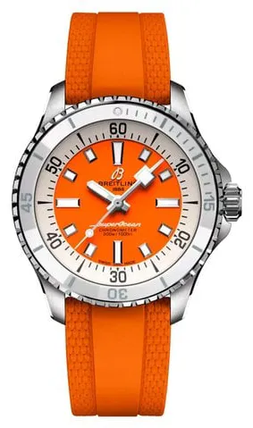 Breitling Superocean A17377211O1S1 36mm Stainless steel Orange