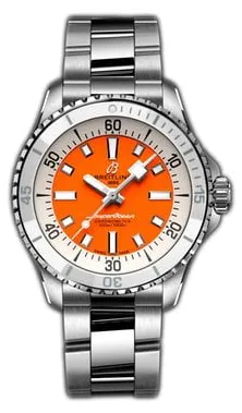 Breitling Superocean A17377211O1A1 36mm Stainless steel Orange