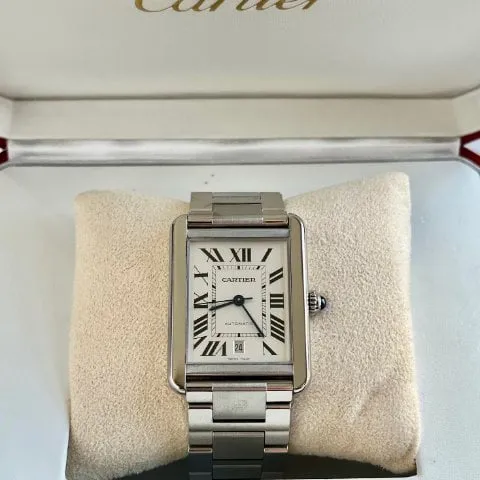 Cartier Tank W5200028 31mm Stainless steel Silver