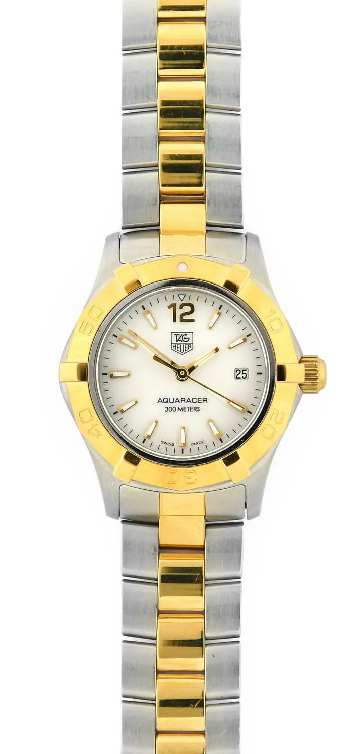 TAG Heuer Aquaracer WAF1424 28mm Yellow gold and Stainless steel Mother-of-pearl