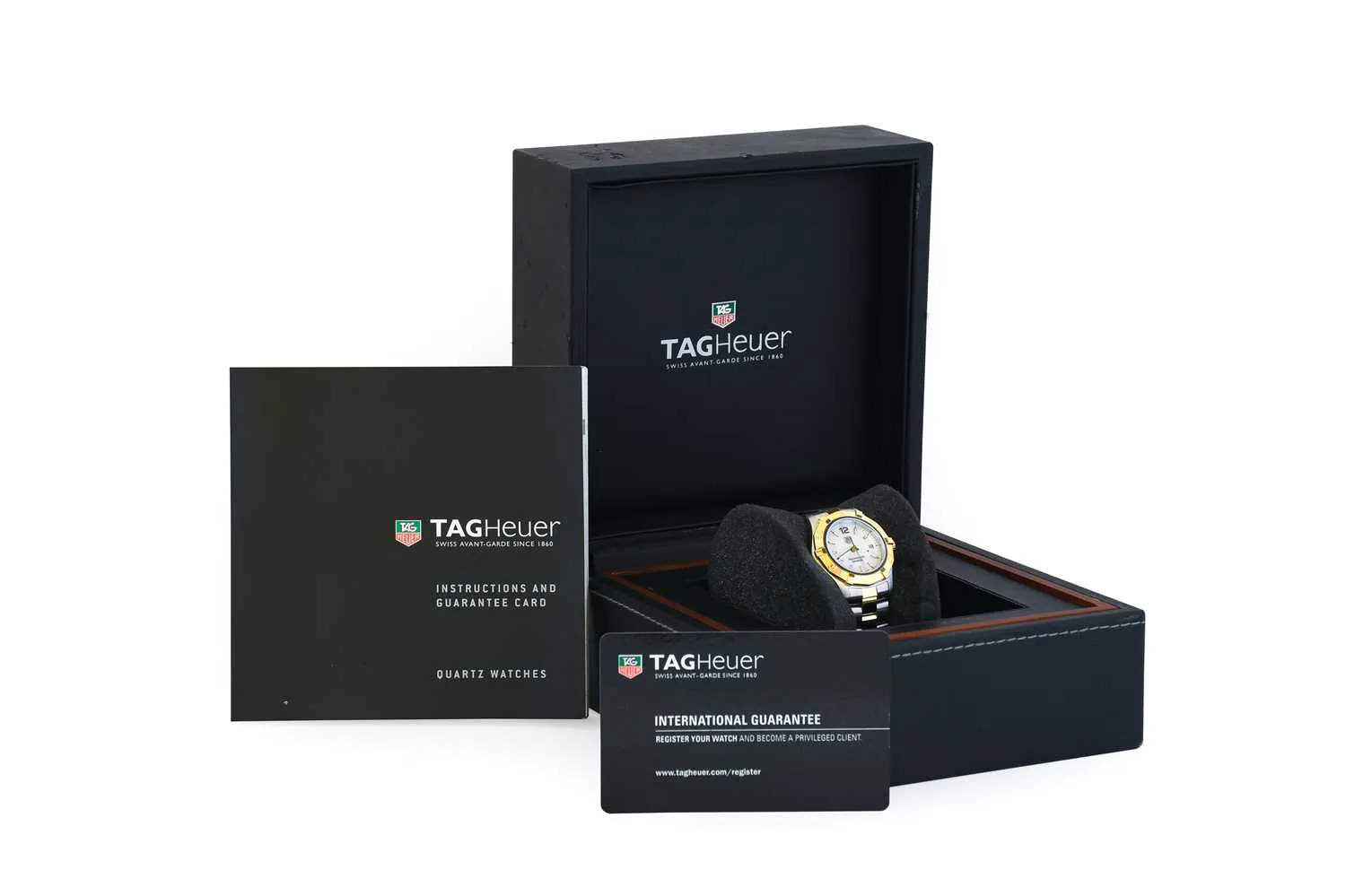 TAG Heuer Aquaracer WAF1424 28mm Yellow gold and Stainless steel Mother-of-pearl 1