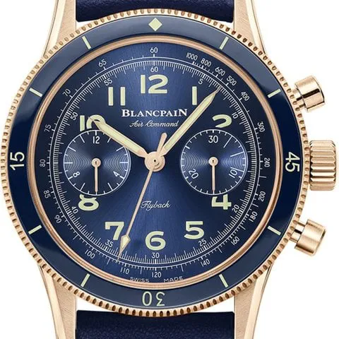 Blancpain Air Command AC02 36B40 63B 42.5mm Rose gold Blue