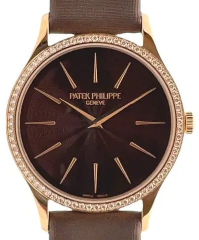 Patek Philippe Calatrava 4897R-001 33mm Rose gold Brown