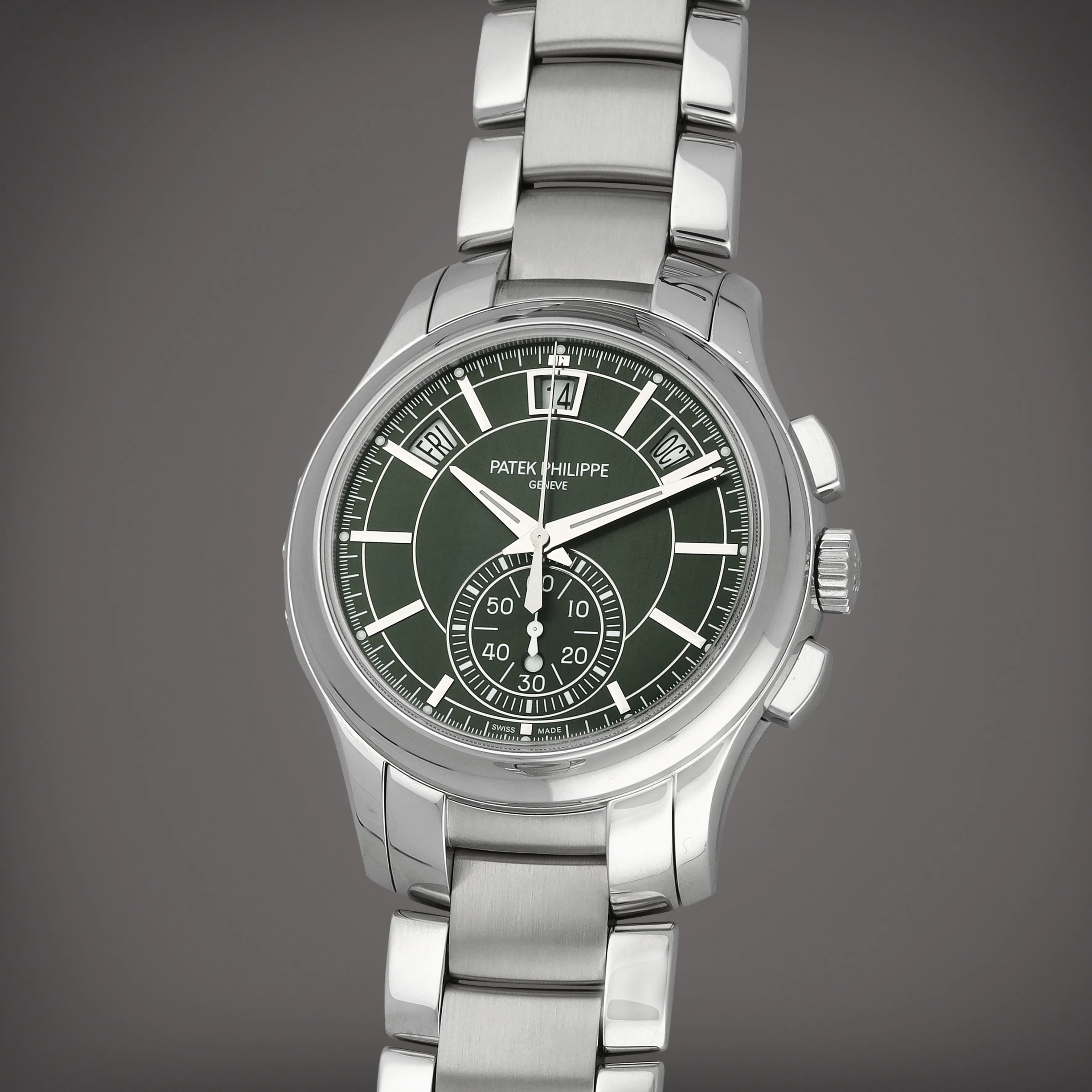 Patek Philippe Annual Calendar Chronograph 5905 42mm Stainless steel Green