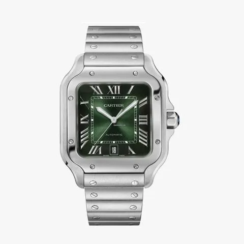 Cartier Santos WSSA0062 40mm Stainless steel Green