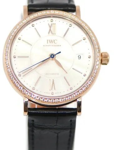 IWC Portofino IW458107 37mm Yellow gold Silver