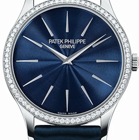 Patek Philippe Calatrava 4896G-001 33mm White gold Blue