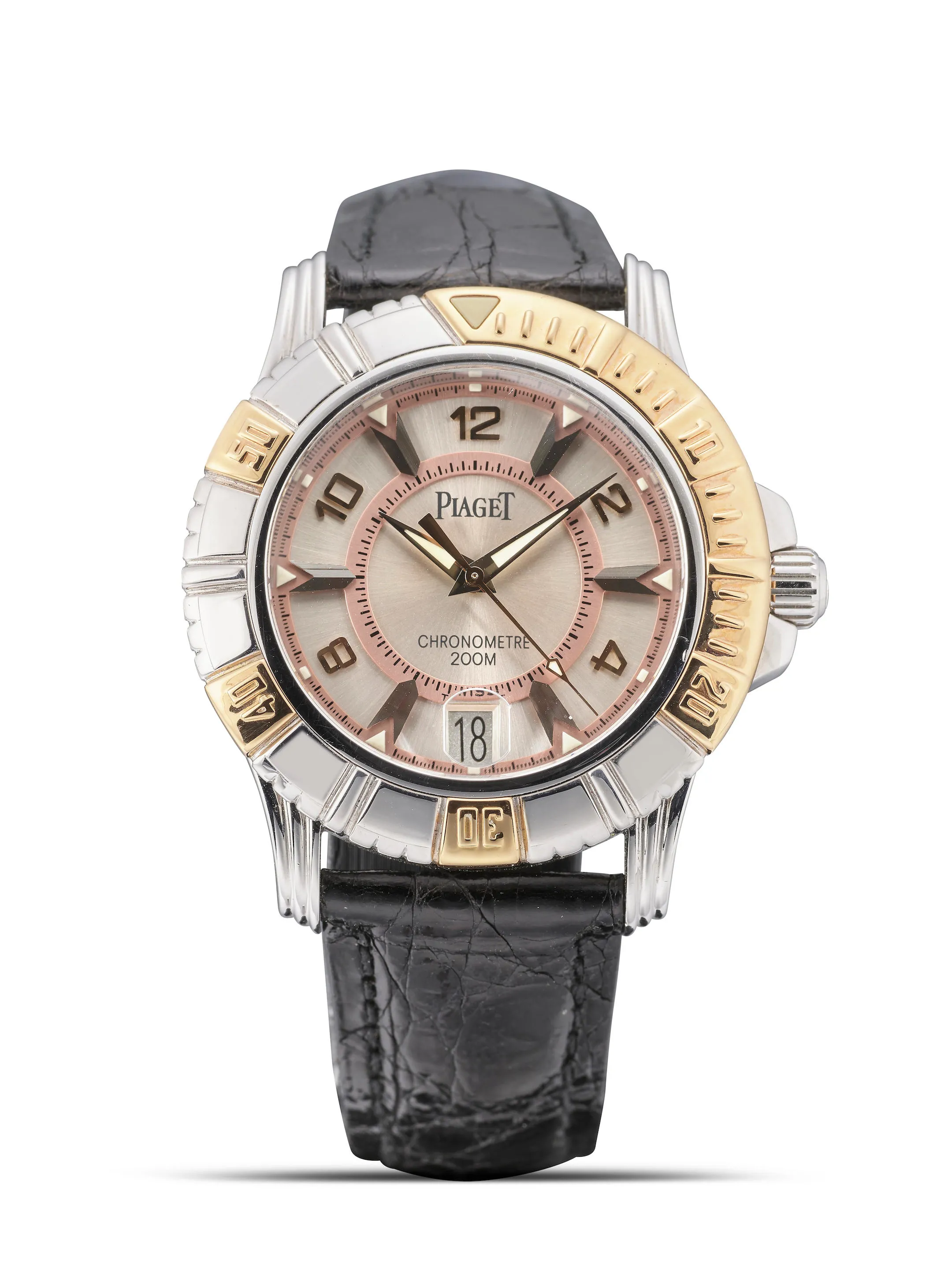 Piaget Polo 25020 38mm White gold and Yellow gold Silver