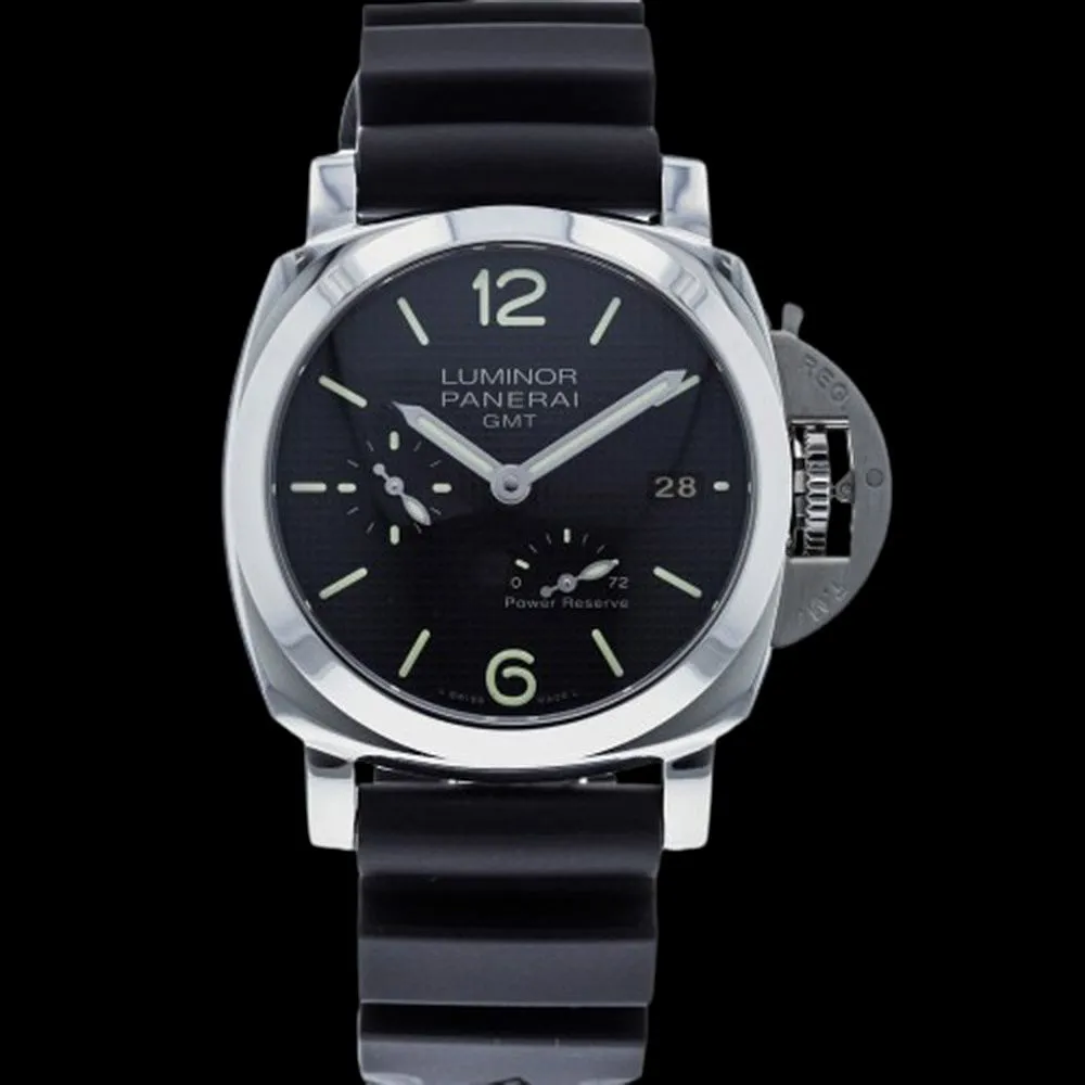 Panerai Luminor GMT 42mm Stainless steel Black