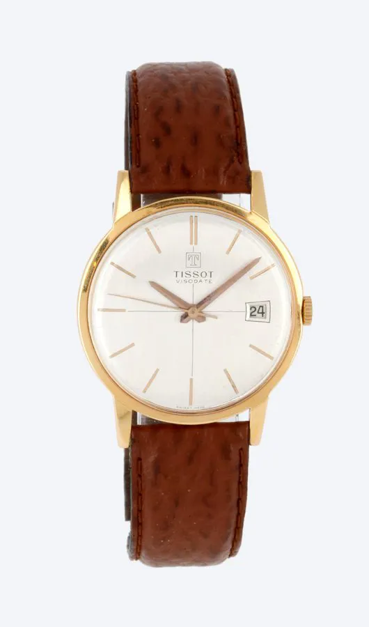 Tissot Visodate 34mm Yellow gold Silver