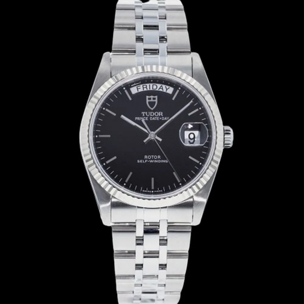 Tudor Day-Date 36mm Stainless steel Black