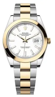 Rolex Datejust 41 126303 41mm Yellow gold and Stainless steel White