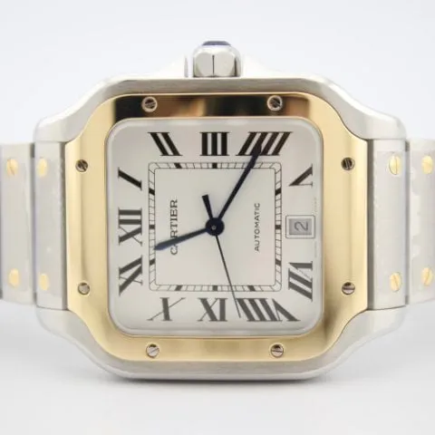 Cartier Santos W2SA0006 40mm Yellow gold and Stainless steel Silver