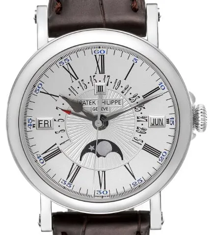 Patek Philippe Perpetual Calendar 5159G-001 38mm White gold Silver