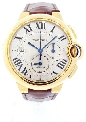 Cartier Ballon Bleu W6920007 46mm Yellow gold Silver