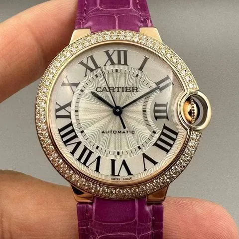 Cartier Ballon Bleu WE900551 36mm Rose gold White