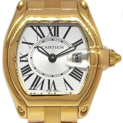 Cartier Roadster 2676 32mm Yellow gold Silver