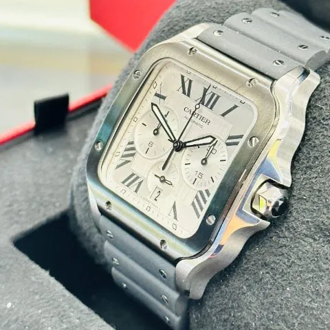 Cartier Santos WSSA0017 43.3mm Stainless steel Silver