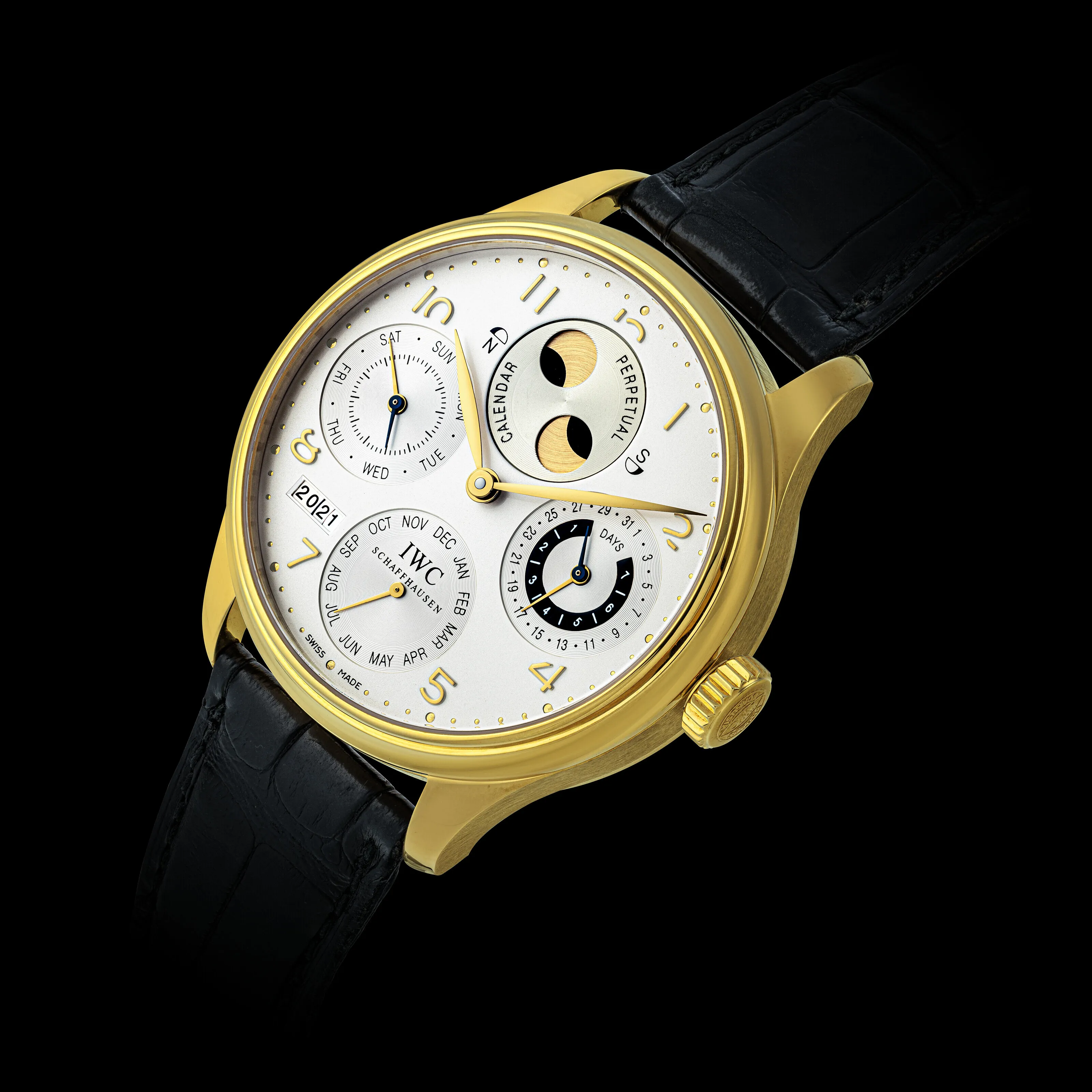 IWC Portugieser IW502107 44mm Yellow gold Silver