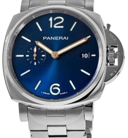 Panerai Luminor Marina PAM 01124 42mm Stainless steel Blue