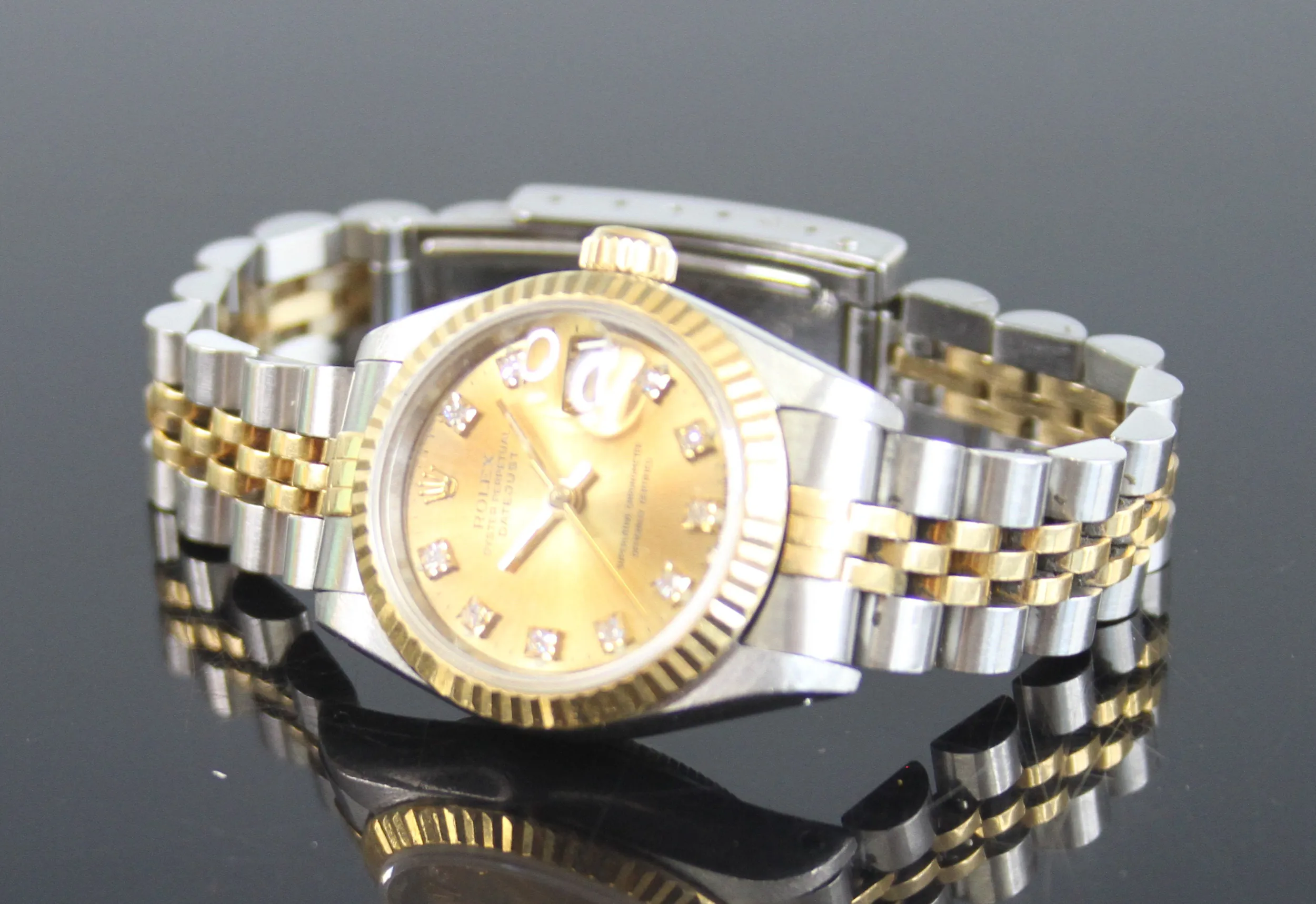 Rolex Lady-Datejust 69173 26mm Stainless steel Champagne 3