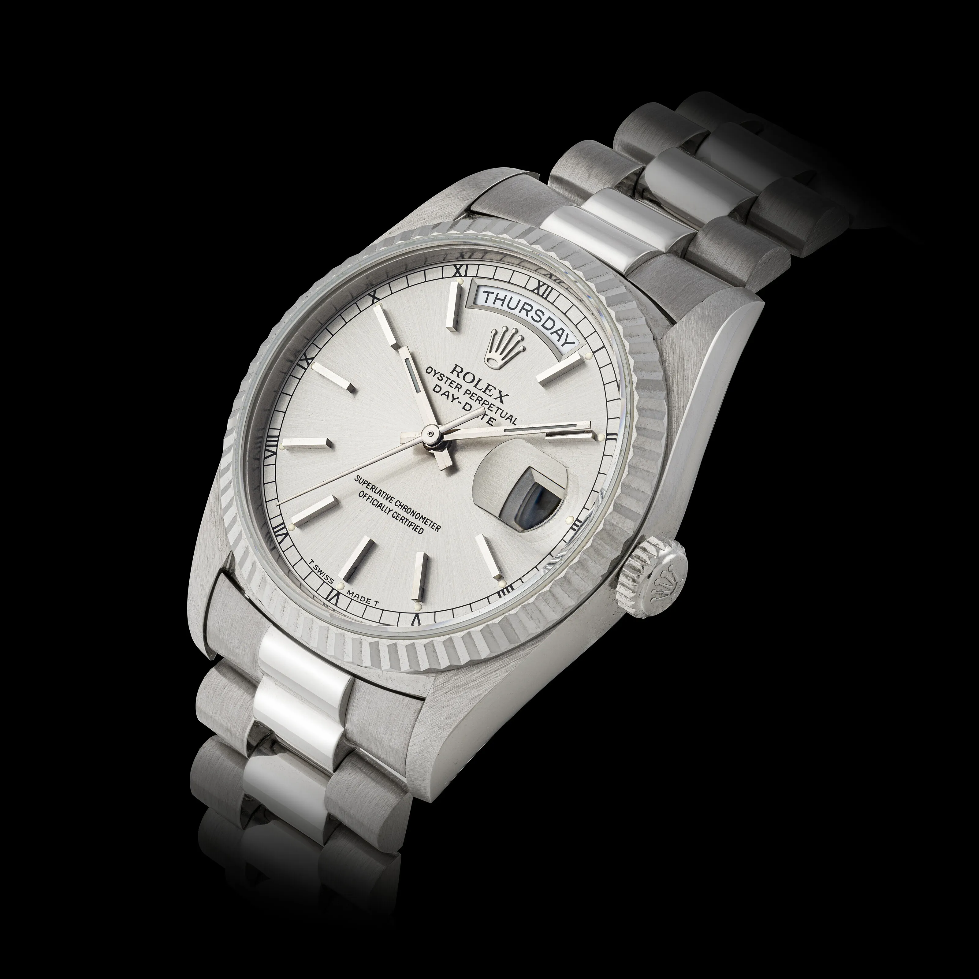 Rolex Day-Date 36 18239 36mm White gold Silver