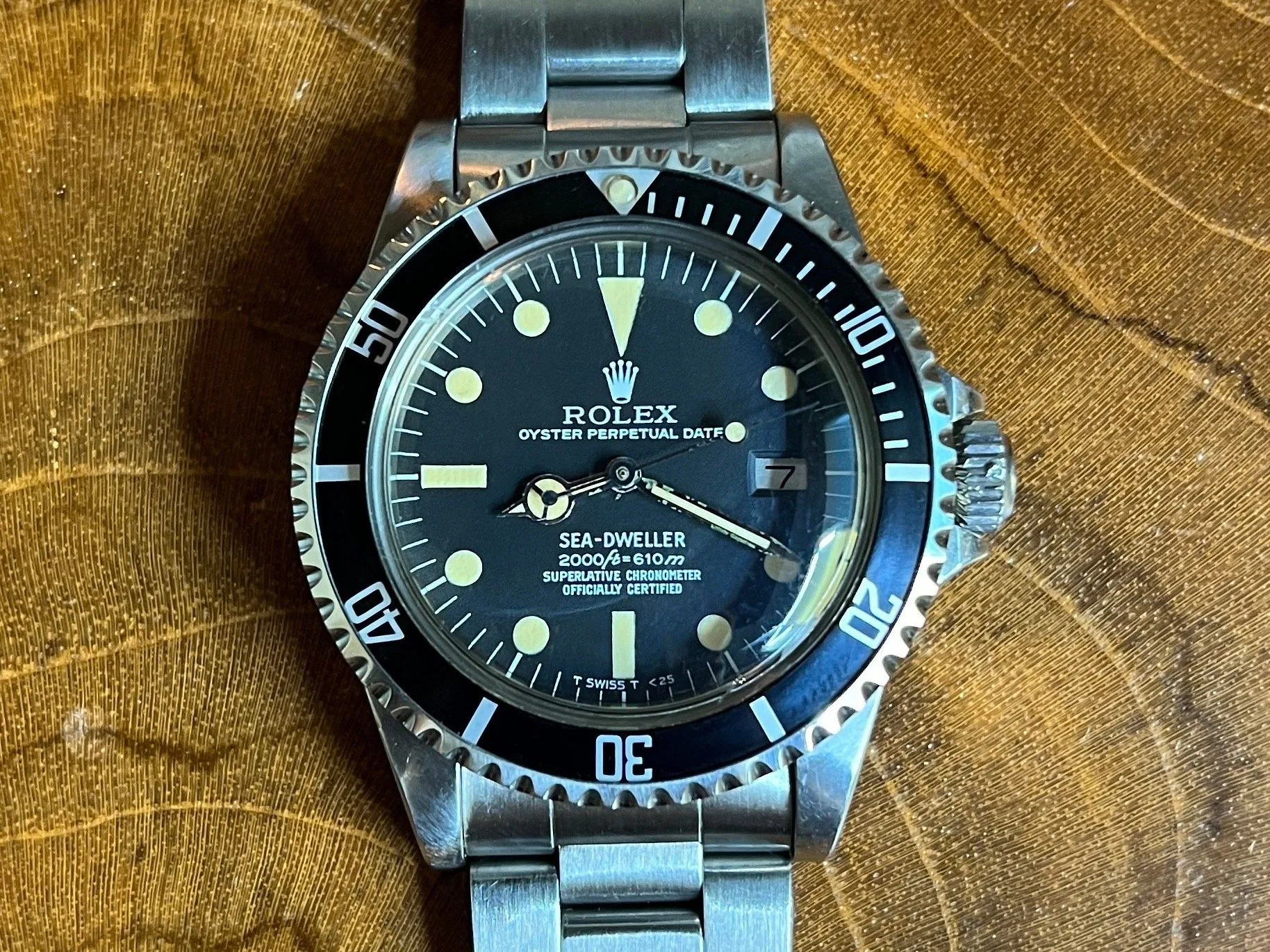 Rolex Sea-Dweller 1665 39mm Stainless steel Black