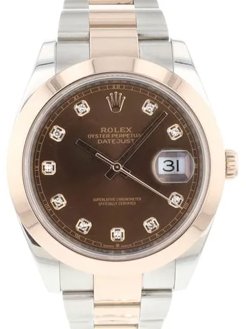 Rolex Datejust 41 126301 41mm Yellow gold and Stainless steel Brown