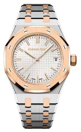 Audemars Piguet Royal Oak 15550SR.OO.1356SR.02 37mm Yellow gold and Stainless steel Silver