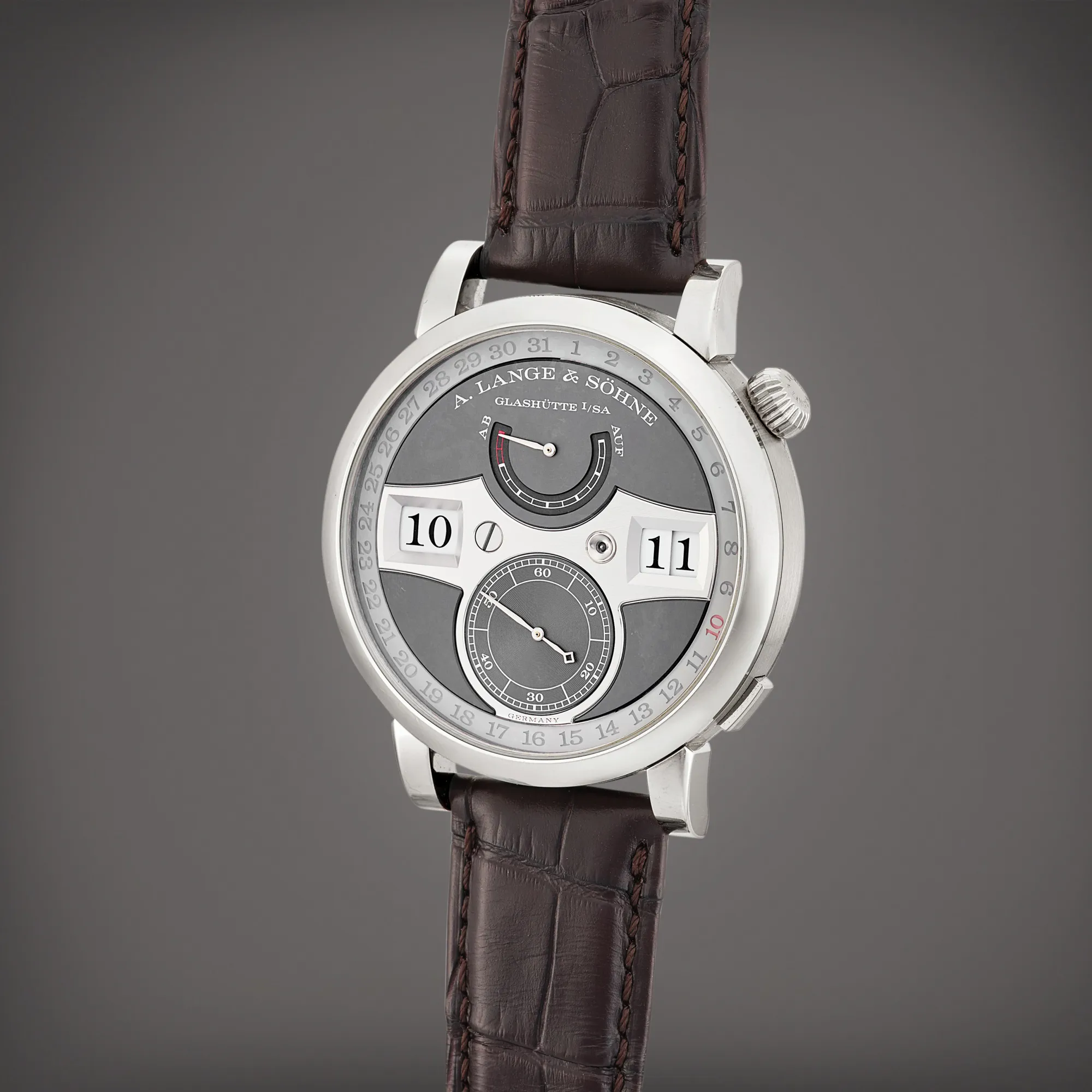 A. Lange & Söhne Zeitwerk 148.038 44mm White gold Gray 2