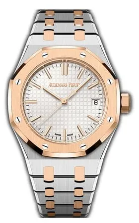 Audemars Piguet Royal Oak 15550SR.OO.1356SR.02 37mm Yellow gold and Stainless steel Silver