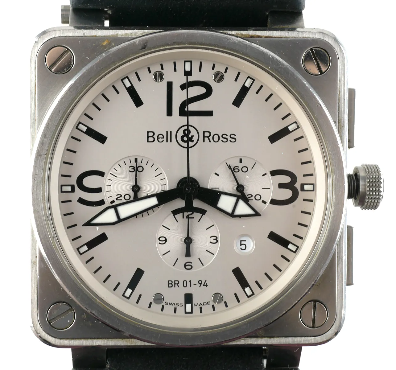 Bell & Ross Aviation BR01-94 46mm Stainless steel Silver