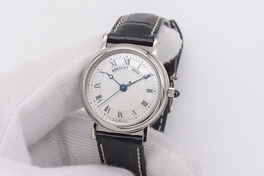 Breguet Classique 8067BB/52/964 30mm White gold Mother-of-pearl 1