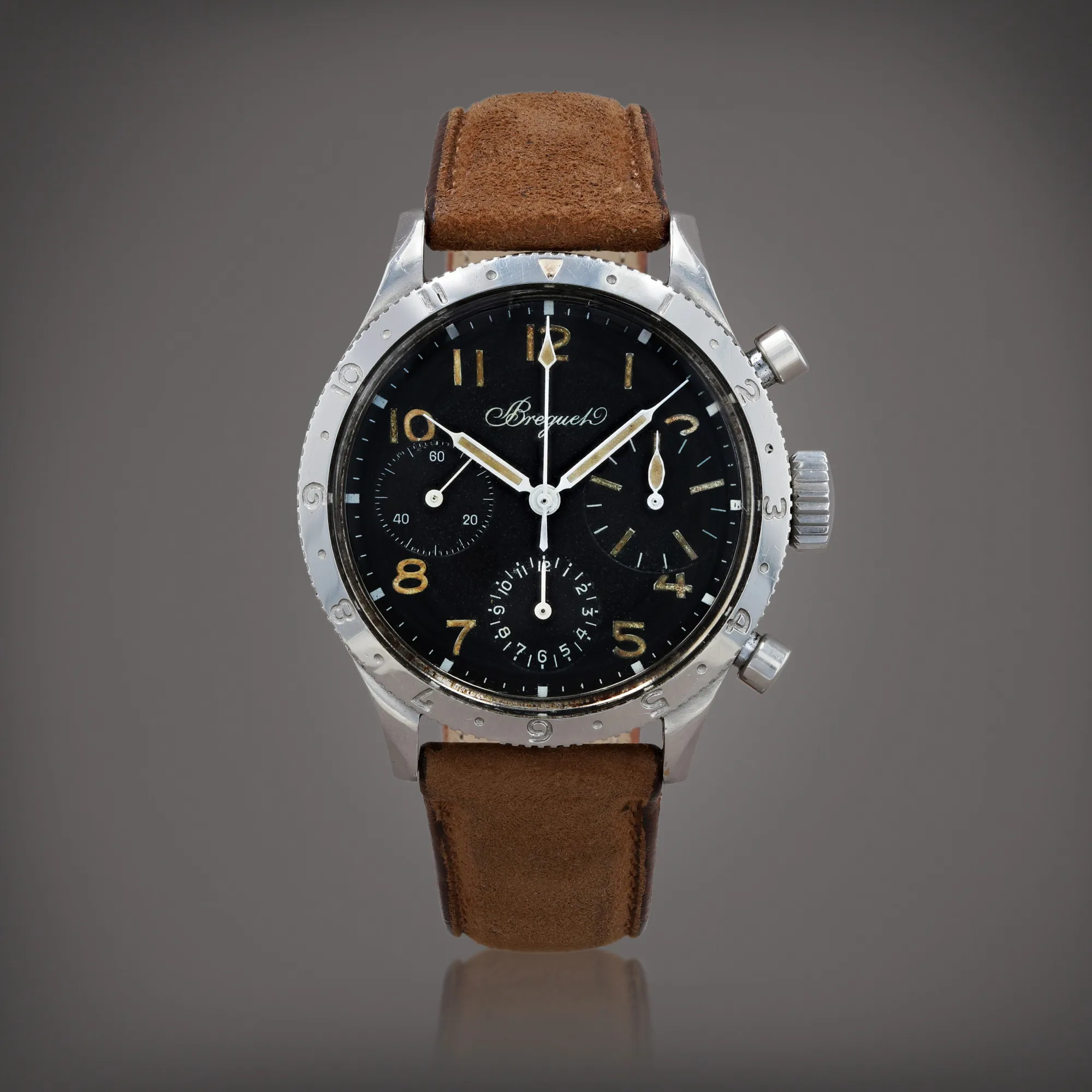 Breguet Type XX 38mm Stainless steel Black