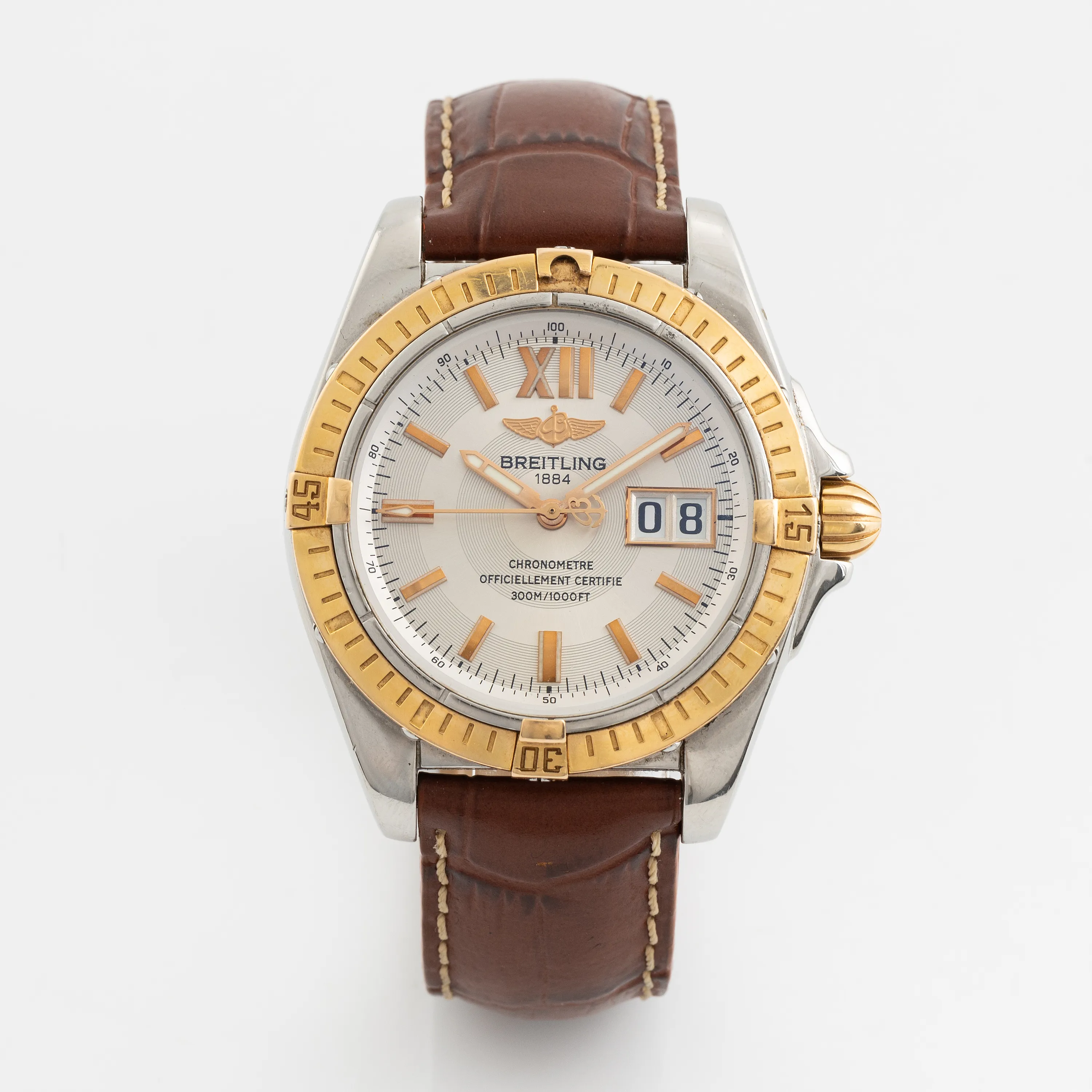 Breitling Cockpit C49650 41mm Yellow gold and Stainless steel Silver