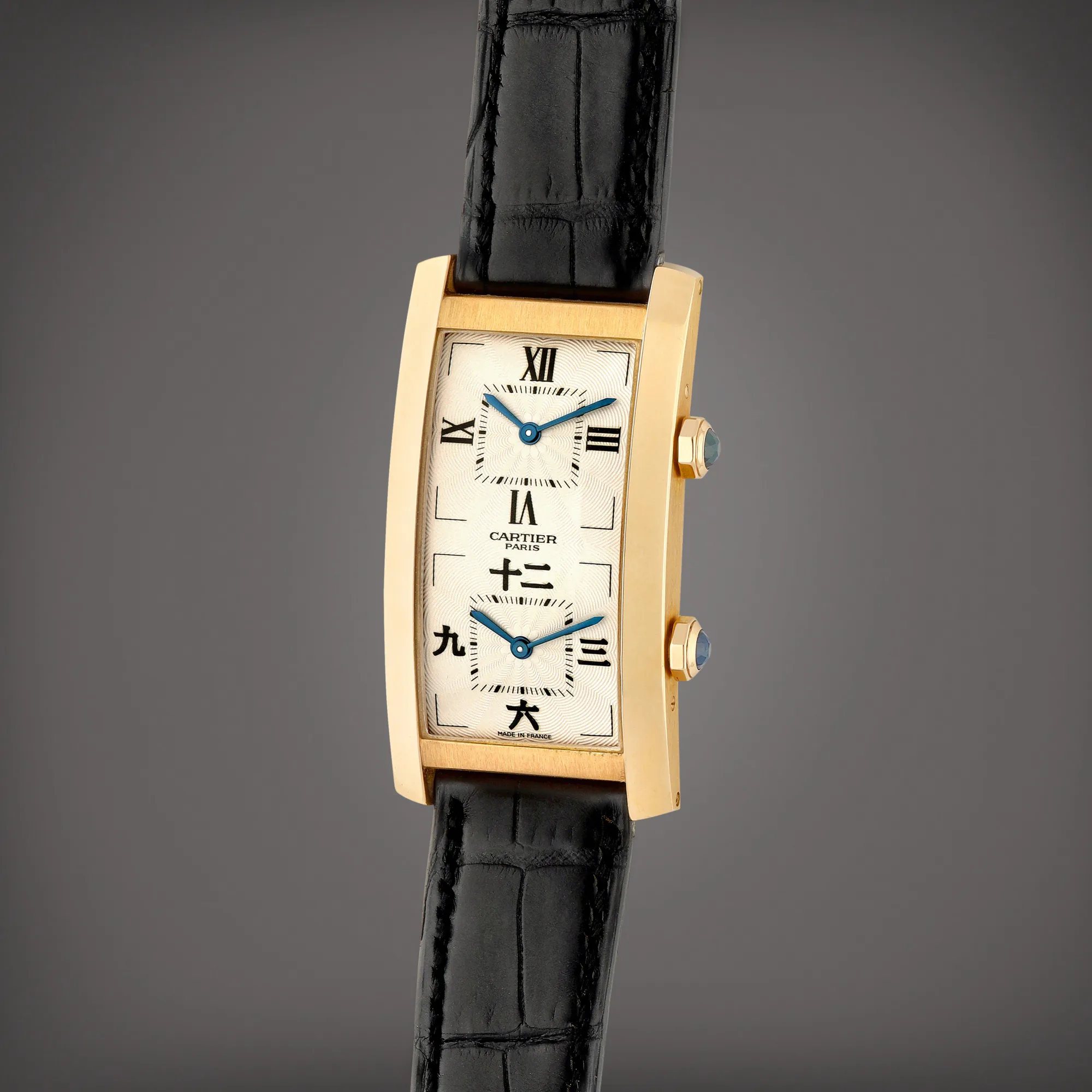 Cartier Tank Cintrée 2768 45mm Rose gold Silver 4