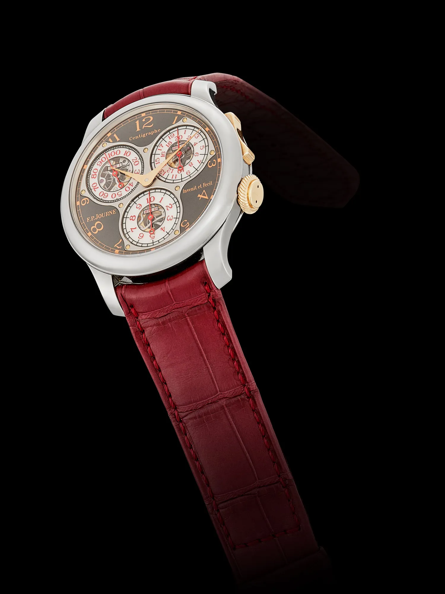 F.P. Journe Centigraphe Souverain 40mm Rose gold and Titanium Silver 5