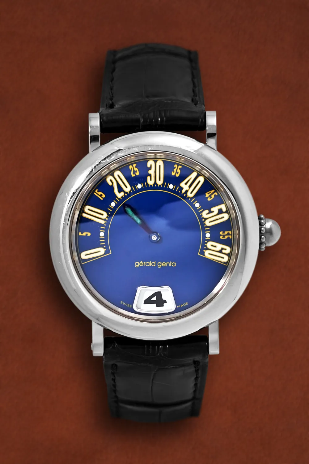 Gérald Genta Retro G.3634 36mm Stainless steel Blue 2