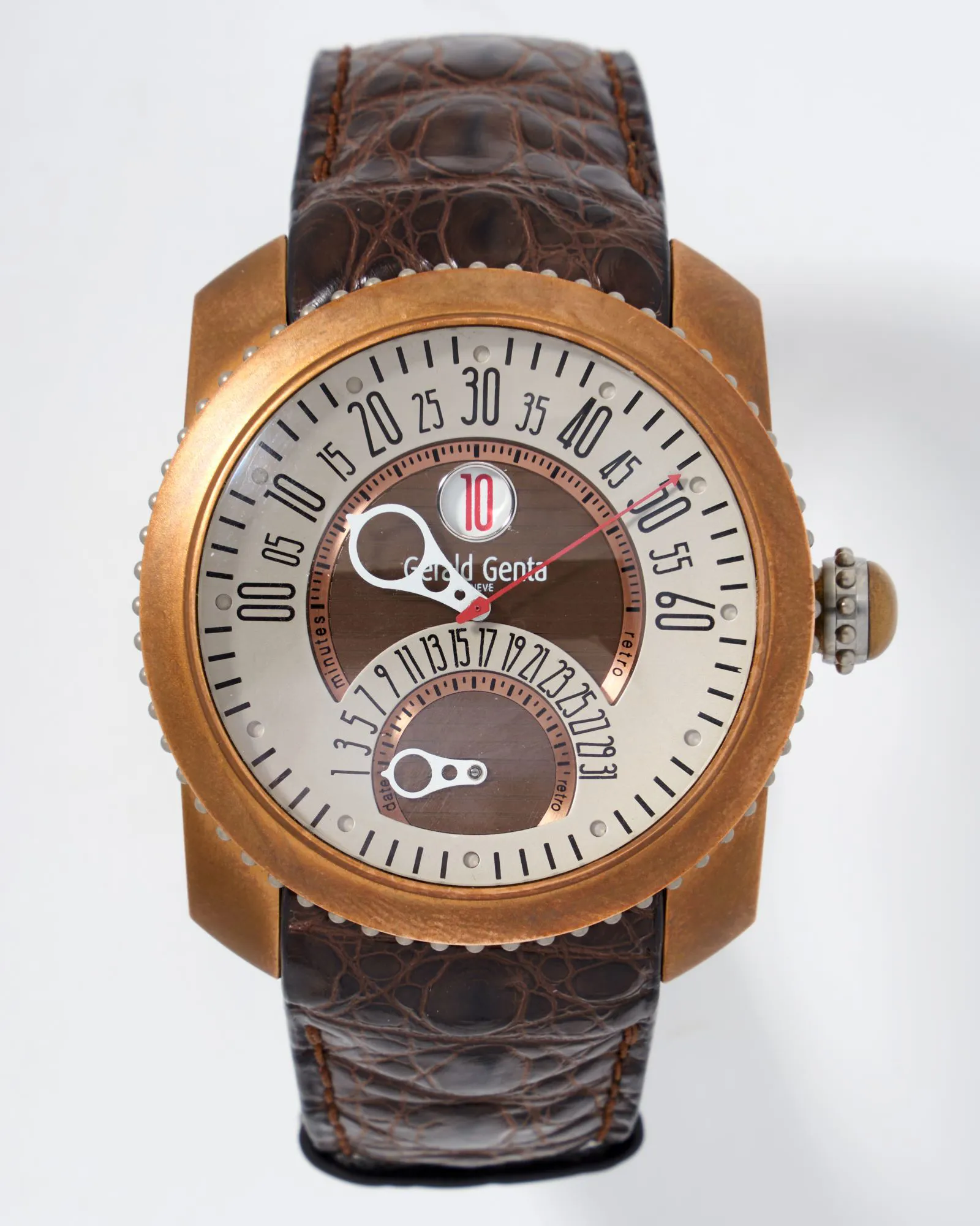 Gérald Genta Gefica GBS.Y.98.330.CB.BD 46.5mm Bronze and Titanium White