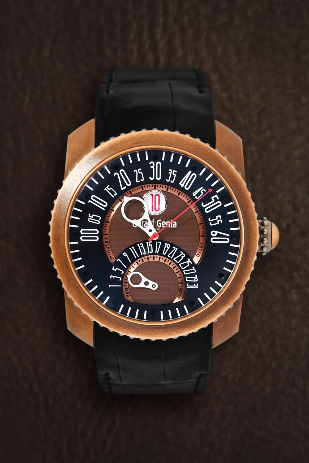 Gérald Genta Gefica GBS.Y.98 46.5mm Bronze and Titanium Black 2