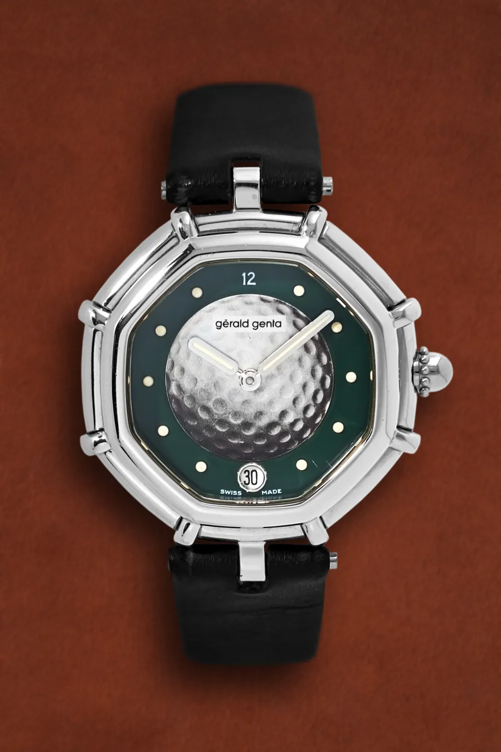 Gérald Genta G 3513.7 36mm Yellow gold and Stainless steel Green 2