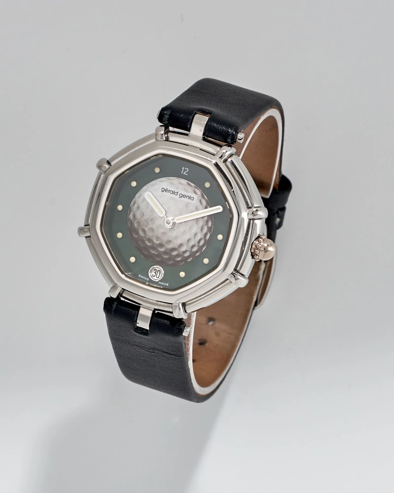 Gérald Genta G 3513.7 36mm Yellow gold and Stainless steel Green 3