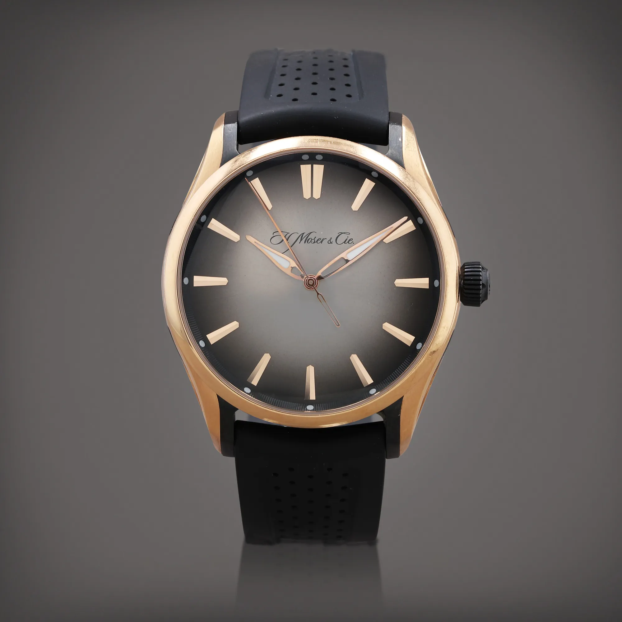 H. Moser & Cie. Pioneer Centre Second 42mm Rose gold and Titanium Gray