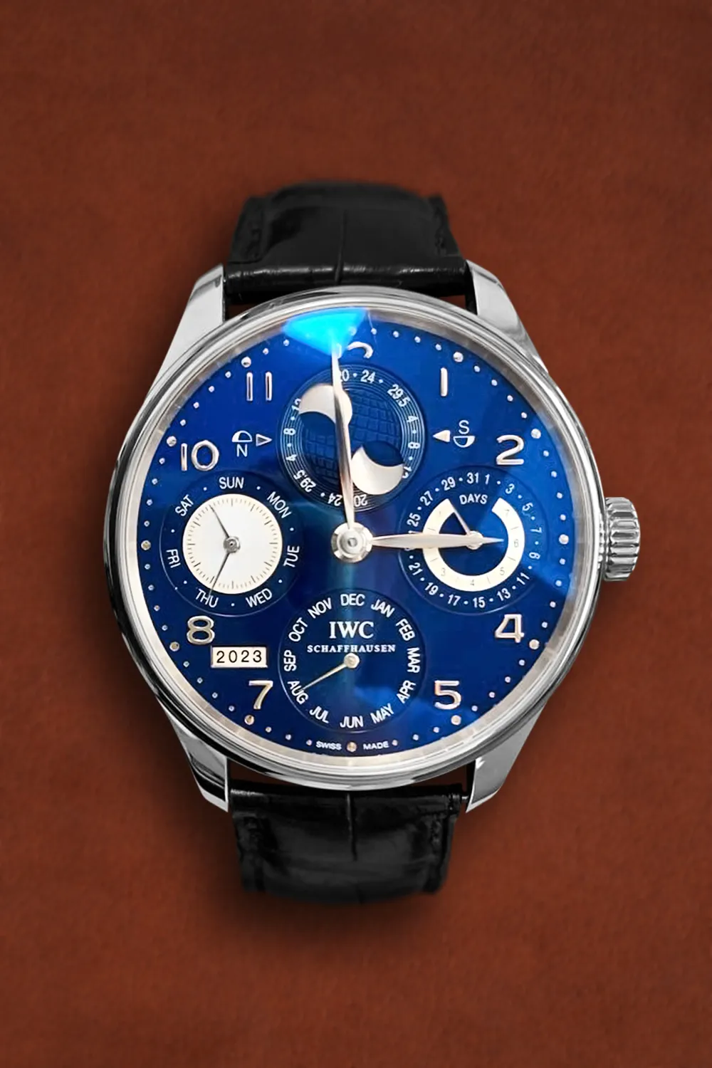 IWC Portugieser IW503203 44mm White gold Blue