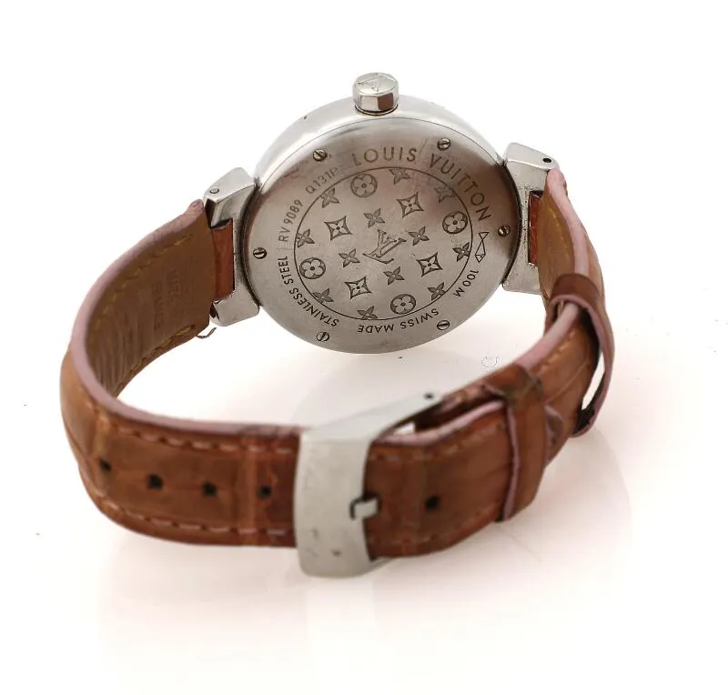 Louis Vuitton Tambour Q131P 34mm Stainless steel Silver 3