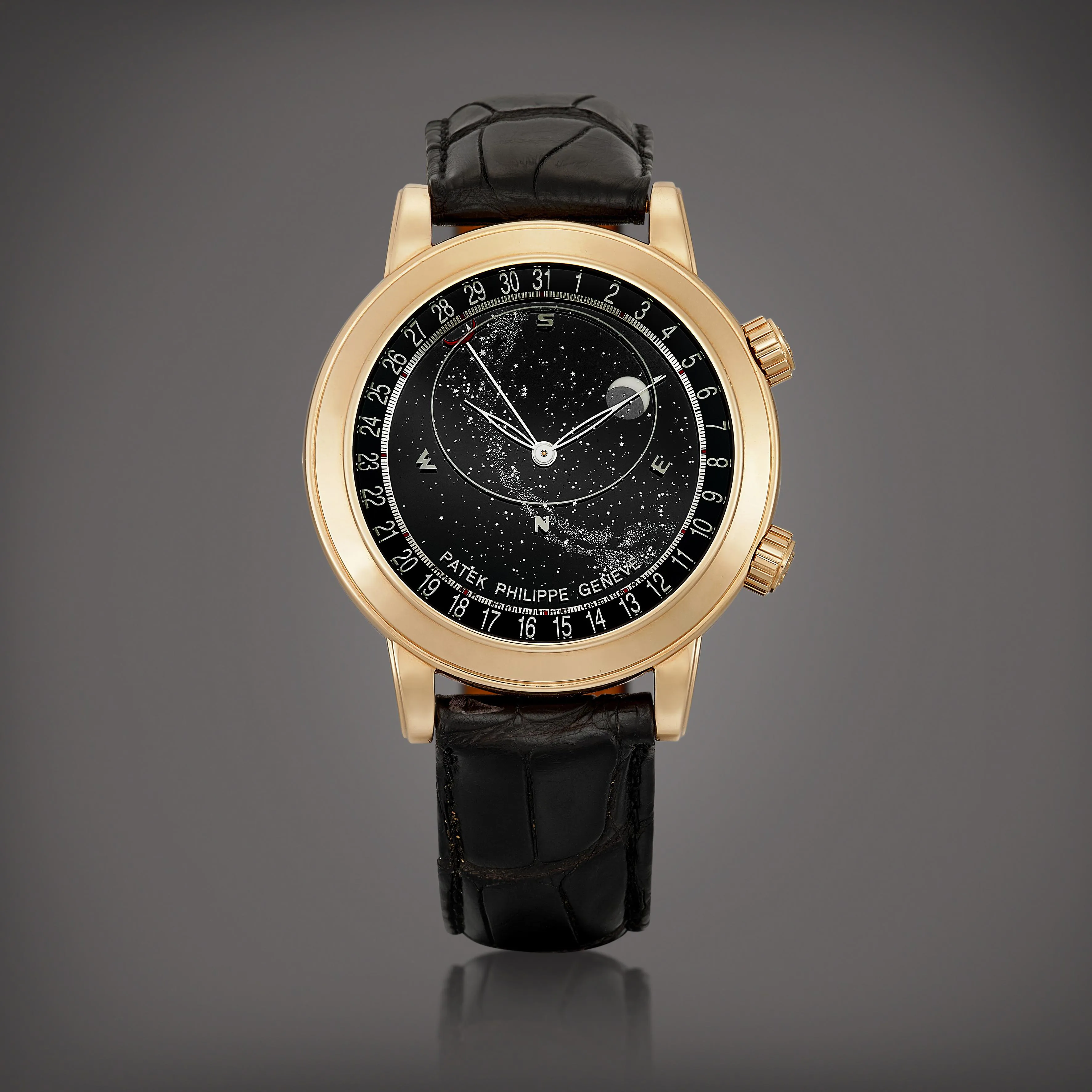 Patek Philippe Celestial 6102 44mm Rose gold Black