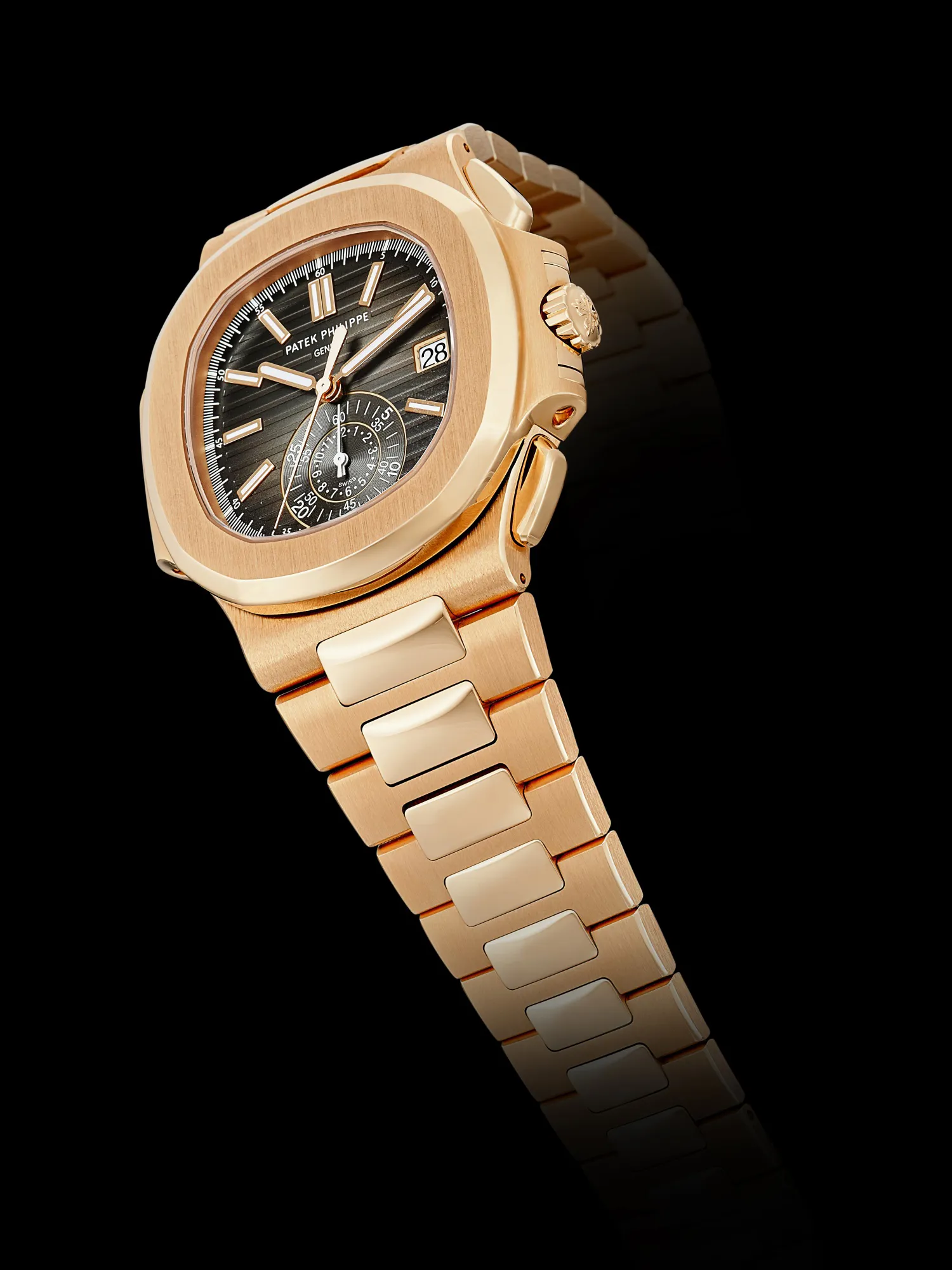 Patek Philippe Nautilus 5980 40.5mm Rose gold Brown 3